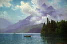 Lake View Italian Alps - Albert Bierstadt