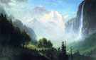 Staubbach Falls Near Lauterbrunnen Switzerland - Albert Bierstadt