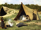 Indian Camp - Albert Bierstadt