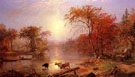 Indian Summer Hudson River - Albert Bierstadt