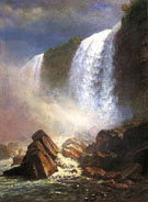 Alls of Niagara From Below - Albert Bierstadt