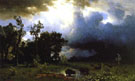 Buffalo Trail or The Impending Storm - Albert Bierstadt