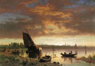 Harbor Scene - Albert Bierstadt