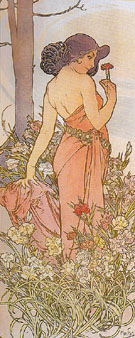 Carnation 1898 - Alphonse Mucha