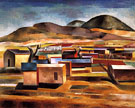 Taos Houses New Mexican Village 1926 - Andrew Dasburg