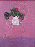 Chair with Lilacs 1951 - Milton Avery