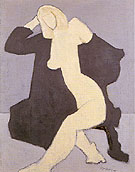 Nude in Black Robe 1950 - Milton Avery
