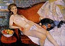 Nude With Apple 1910 - William Glackens