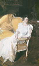 Clotilde Seated On The Sofa 1910 - Joaquin Sorolla