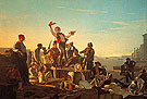Jolly Flatboatmen in Port 1857 - George Caleb Bingham