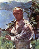 Self Portrait at Walchensee 1924 - Lovis Corinth