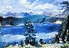 The Walchensee with a Larch Tree 1921 - Lovis Corinth
