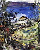 The Walchensee Country House with Washing on The Line 1923 - Lovis Corinth