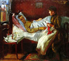 Franz Heinrich Corinth on His Sickbed 1888 - Lovis Corinth