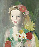 Jeune Fille a la Guirlande de Fleurs 1935 - Marie Laurencin