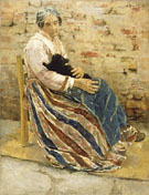 An Old Woman with Cat 1878 - Max Liebermann