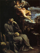 St Francis Consoled By Angelic Music 1610 - Guido Reni
