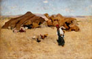 Arab Encampment Biskra 1887 - Willard Leroy Metcalfe