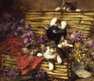 Kittens Play - Leon Charles Huber