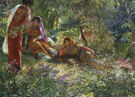 Young Women Resting In The Garden At El Biar In Algiers - Georges Antoine Rochegrosse