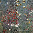 Farm Garden With Sunflowers - Gustav Klimt