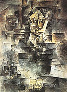 Portrait of Kahnweiler 1907 - Pablo Picasso