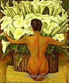 Nude with Calla Lilies 1944 - Diego Rivera