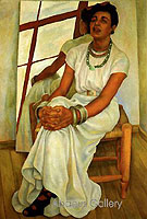 Portrait of lupe marin - Diego Rivera