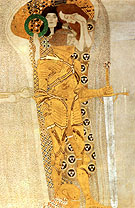 Yearning for Happiness Detail 1902 - Gustav Klimt